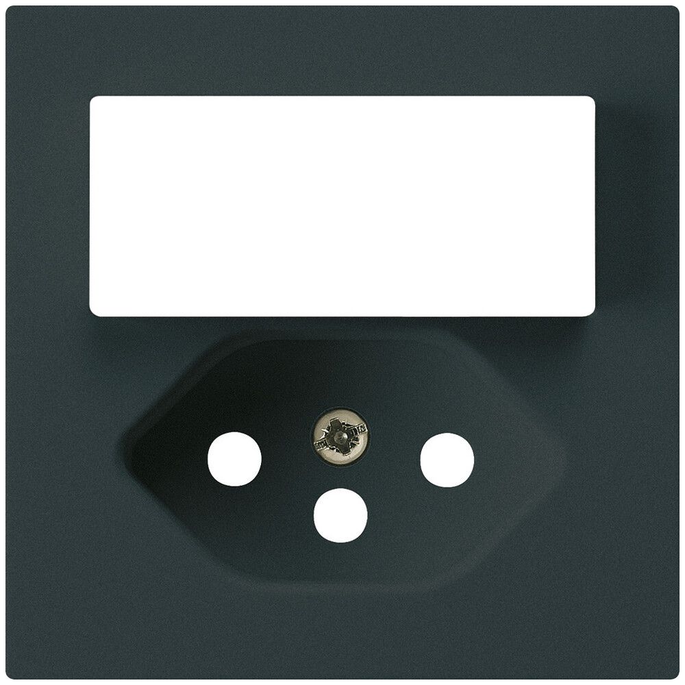 Frontplatte kallysto 60×60mm schwarz für Kleinkombi Schalter+T13