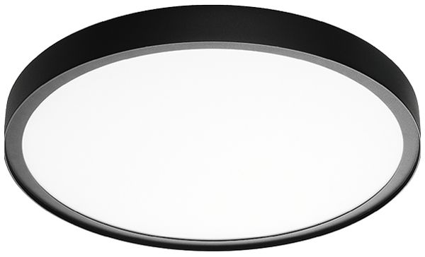 Lampada apparente LED SG Disc 480 HF 36W 310lm 830 EM3h Ø470mm nero