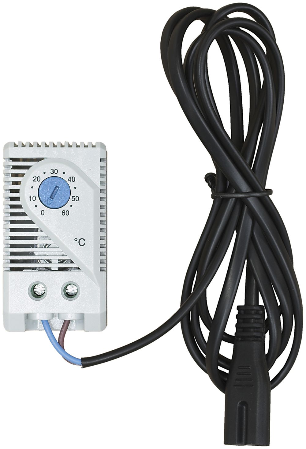 Thermostat für Lüfter 19", DIN 35mm, 0…60°C