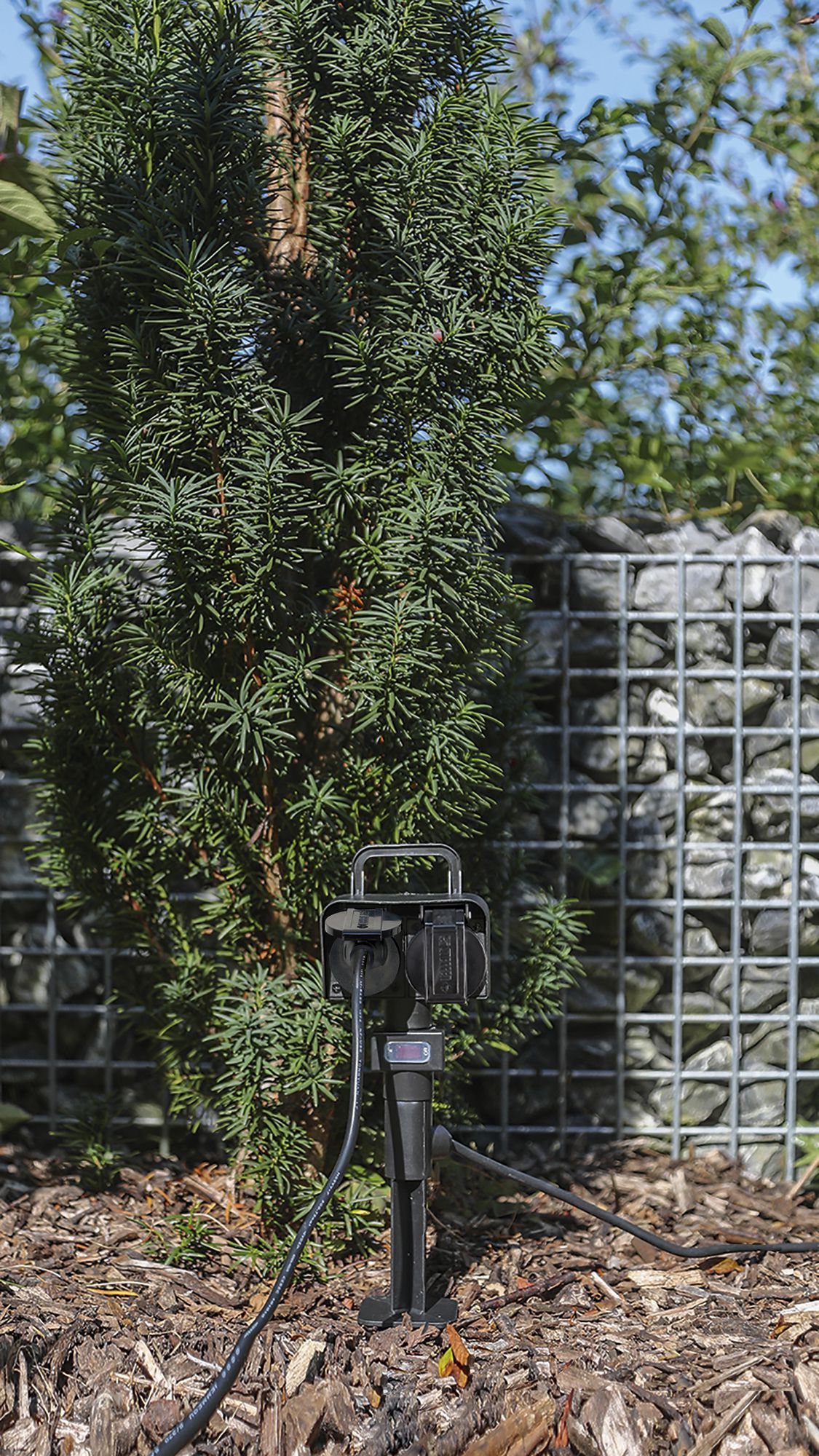 Gartensteckdose Steffen GardenLine Erdspiess 2×T13 Kabel 3m IP44