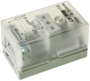 Anschlussdose Woertz für Flachkabel 3×2.5/3×4mm² 3P