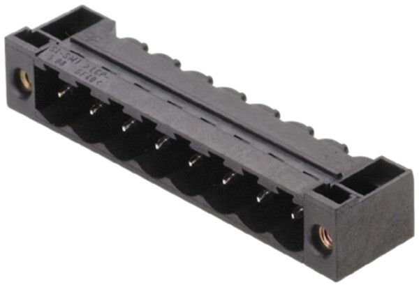 Connettore maschio Weidmüller SL-SMT brida THT/THR 5.08mm 8L 90° 3.2mm