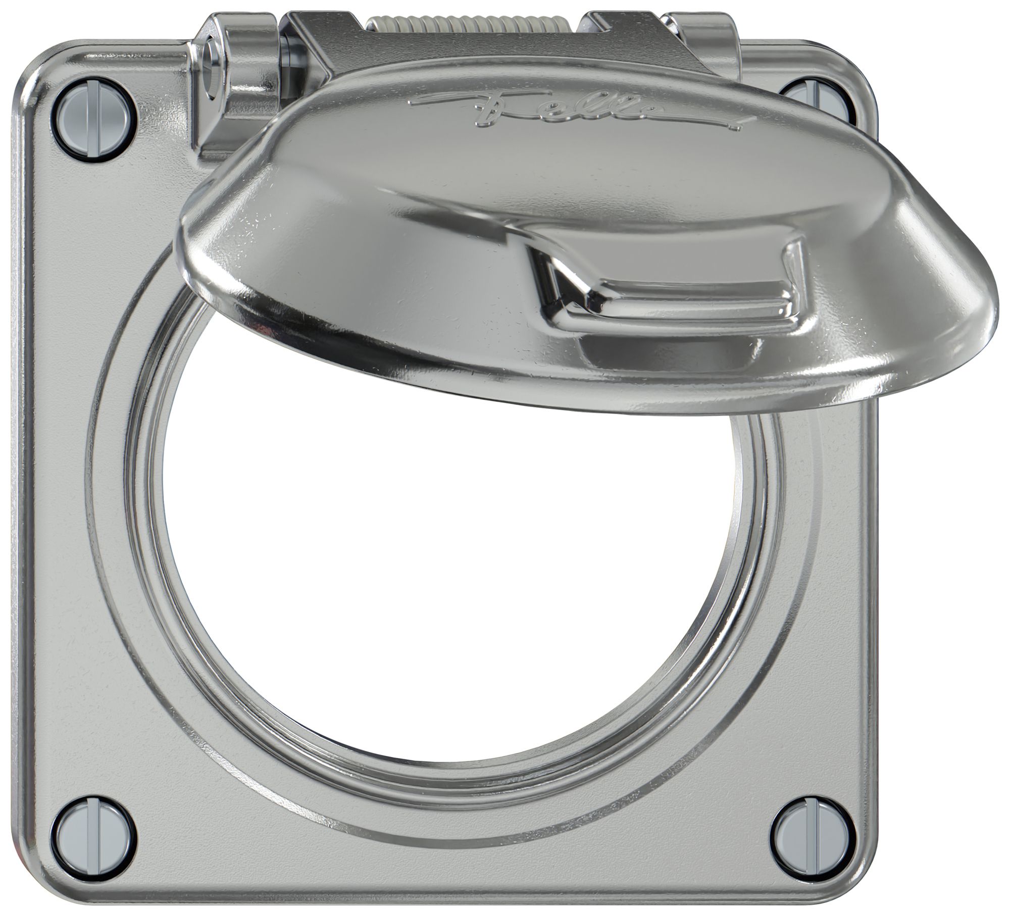 Parte superiore ELEMENT SNAPFIX® c.coperchio ribaltabile p.prese IP20 Ø60mm all