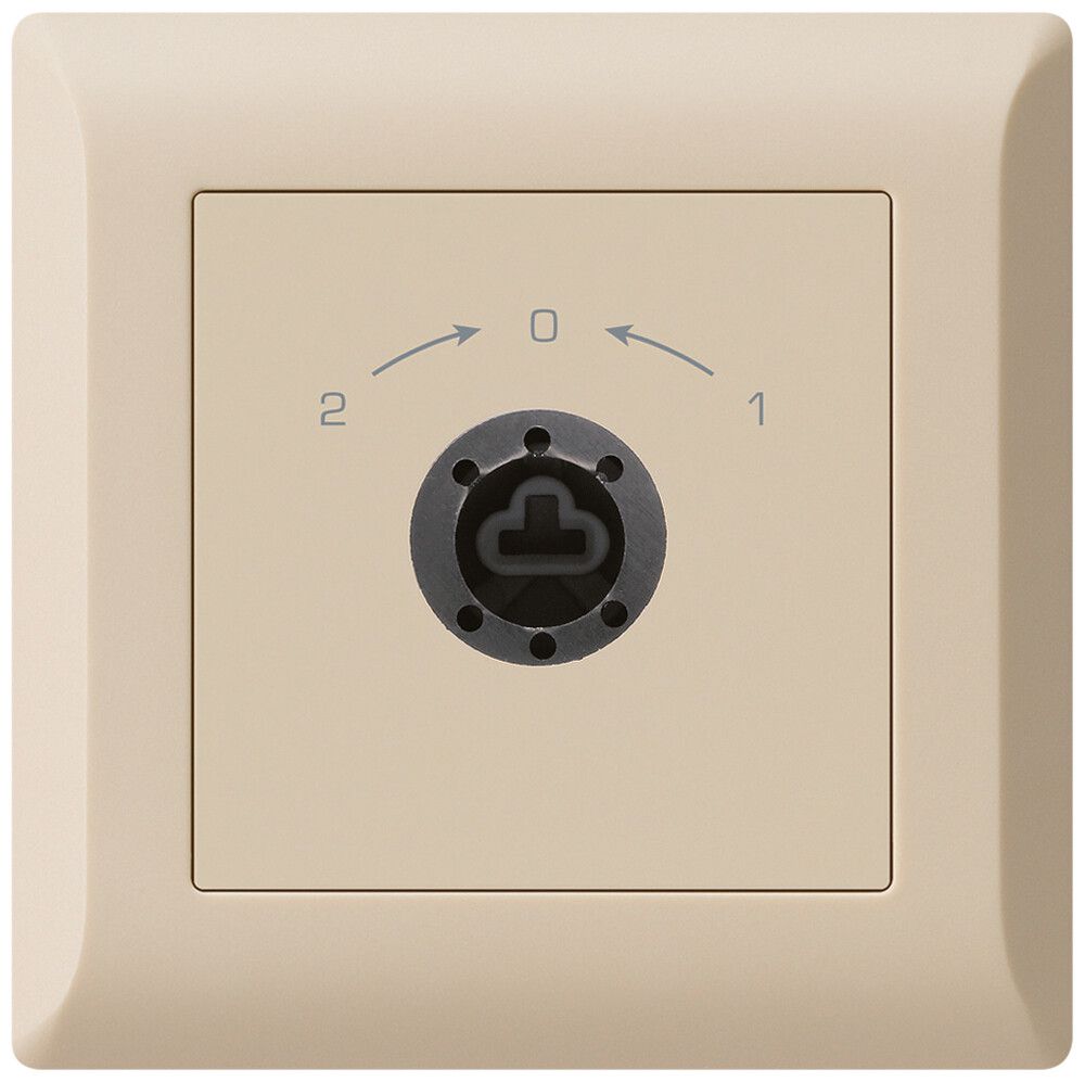 UP-SchwenkTaster 1->0<-2 kallysto.line beige für Schloss ohne Zylind