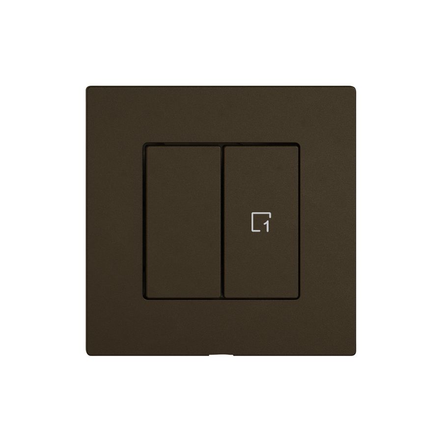 Kit de montage EDIZIO.liv Wiser SNAPFIX® p.interrupteur 1C scène 2T br