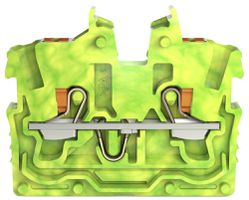 Borne de passage WAGO TOPJOB-S 2250 1mm² 2L sans pied de fixation vert/jaune