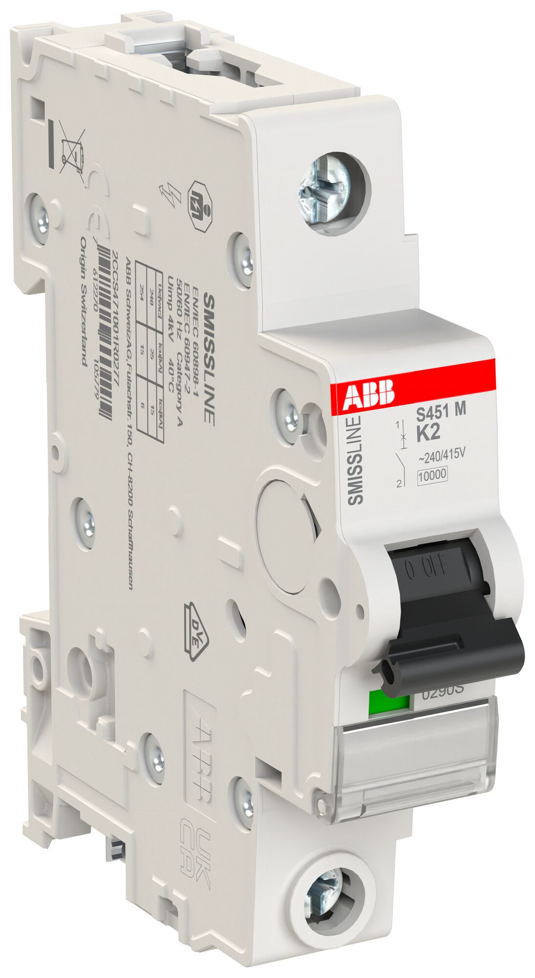 Leitungsschutzschalter SMISSLINE CLASSIC 1×2 K 50kA