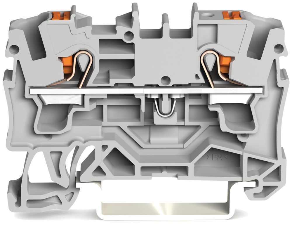 Borne de passage WAGO TopJob-S 4mm² 2L gris série 2204