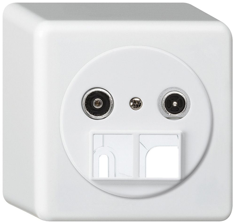 Prise multimédia AP basico TV-R 19dB 2GHz blanc