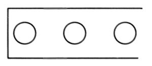 Piastrina di giunzione striscia 1m per 4mm² senza bullone