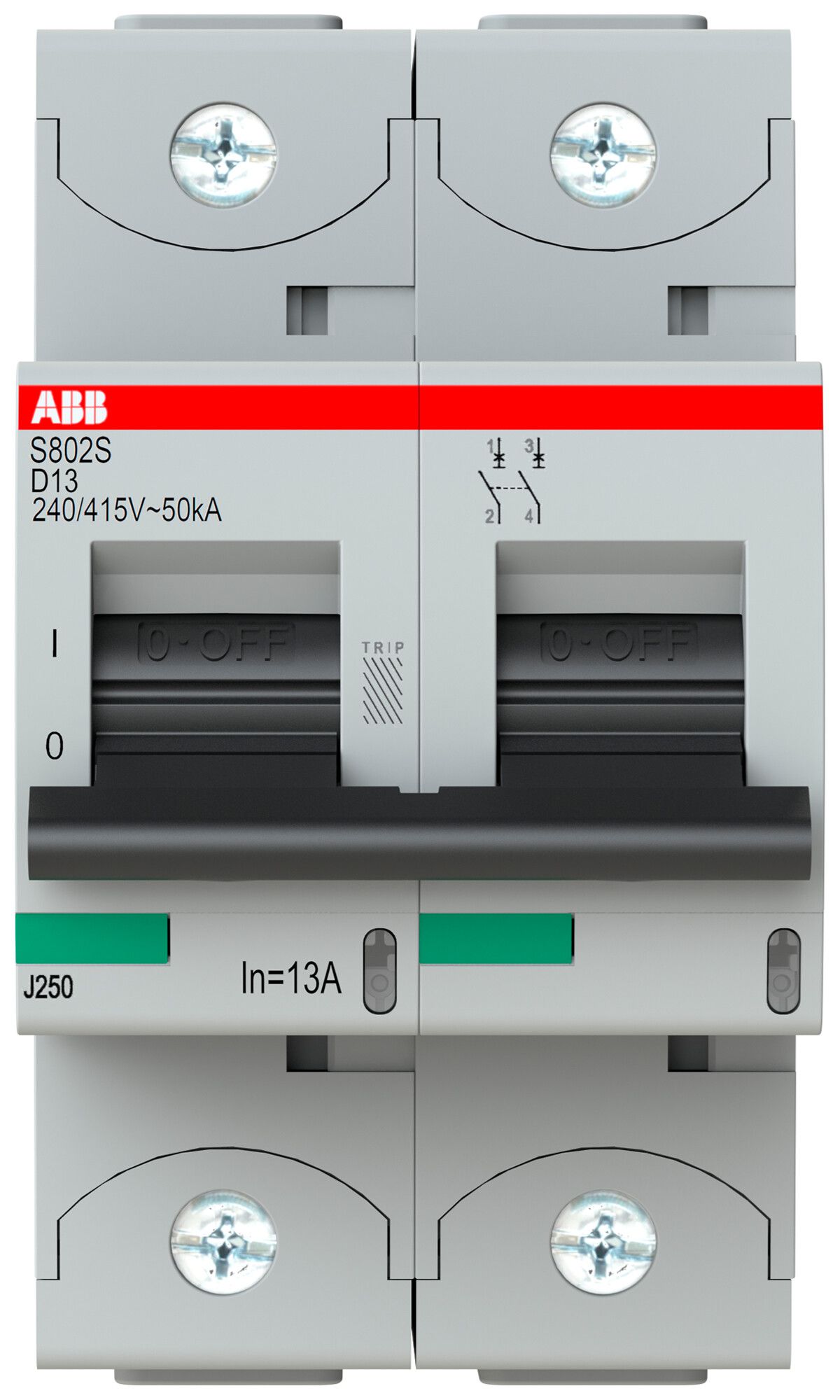 Leitungsschutzschalter ABB S802S-D 13A 50kA