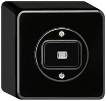 AP-Druckschalter basico beleuchtet 3/1L schwarz