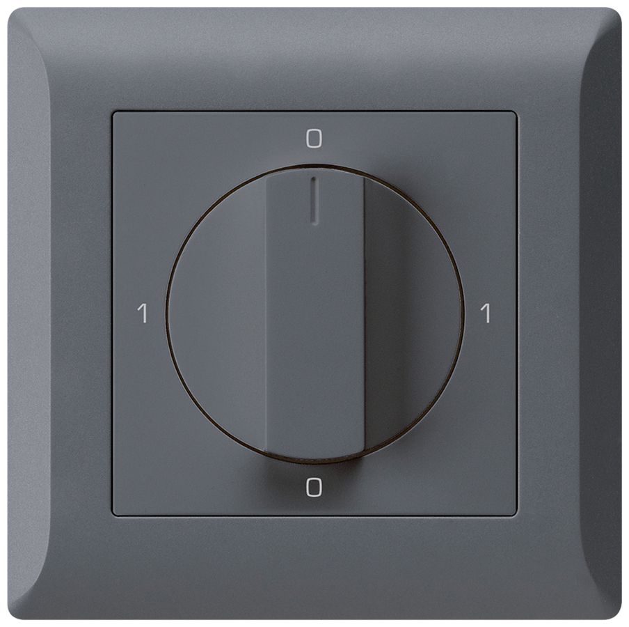 UP-Drehschalter kallysto.line 0/3L anthrazit mit Drehgriff