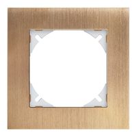 Abdeckrahmen EDIZIOdue prestige 1×1 messing champagne