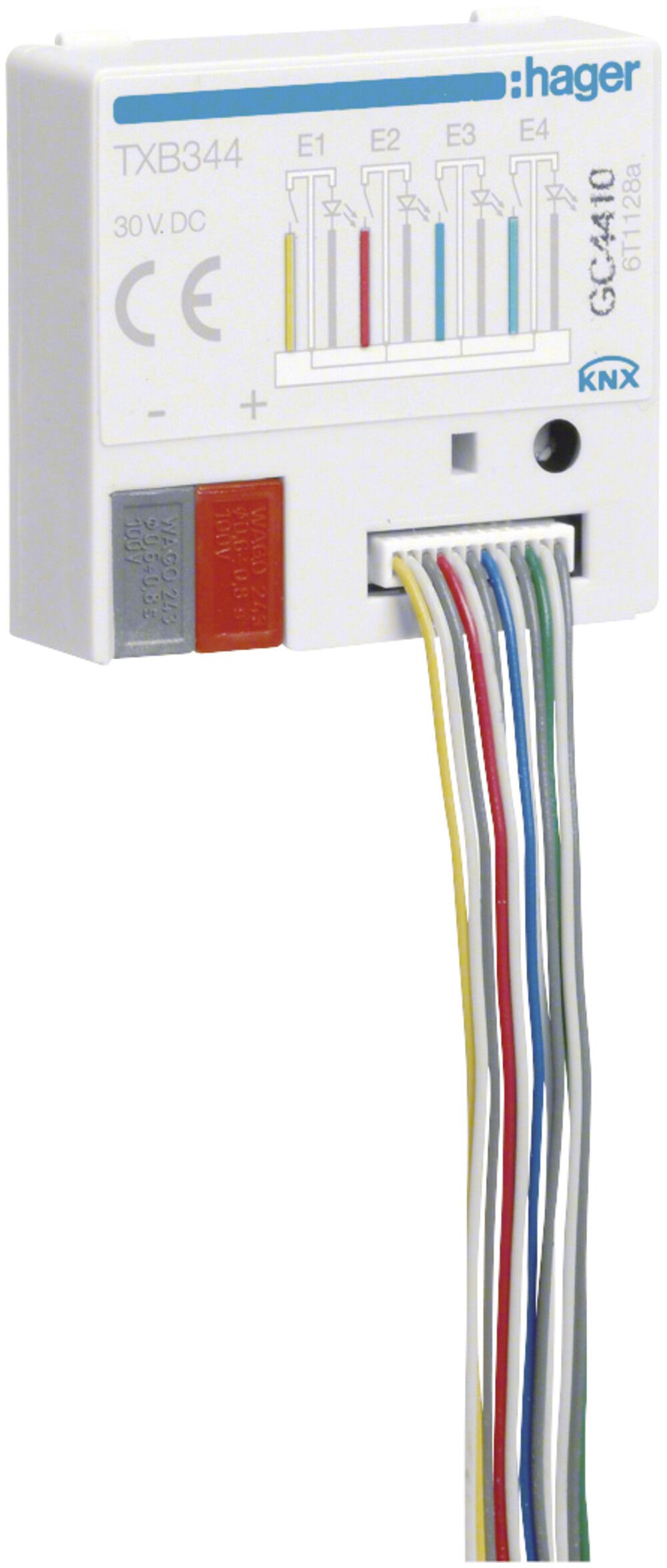 Interfaccia a pulsante INS KNX Tebis quadruplo+LED