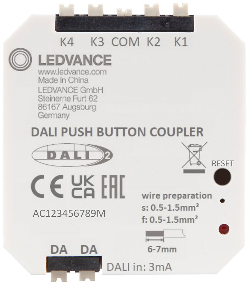 Module de connexion LEDVANCE IP20 16V DALI-2 43×15×15mm blanc