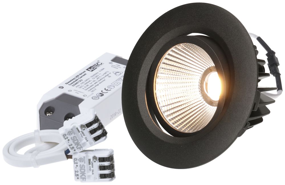 EB-LED-Spot AXO 10.5W 230V 960lm 930 Loch-Ø80mm schwarz matt 38°