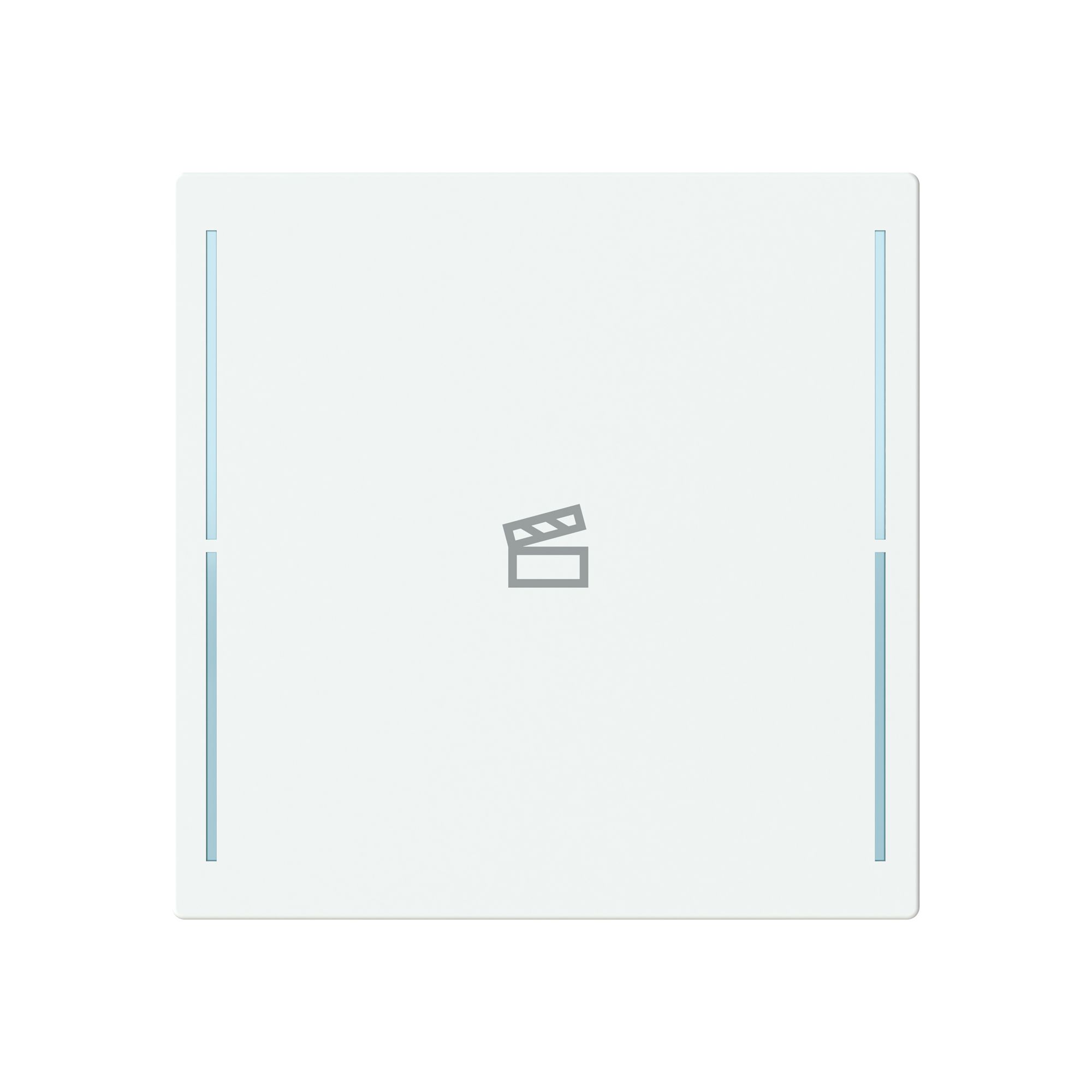 Couverture de poussoir ABB SIDUS touch 1-fois "poussoir-scène" blanc