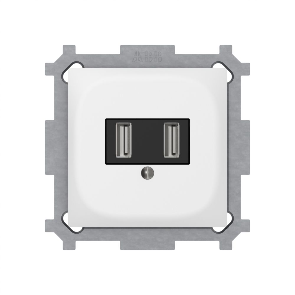 UP-USB Ladesteckdose SIDUS Z 240V 2×700mA weiss