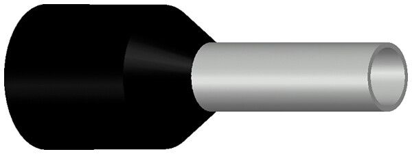 Capocorda tipo B isolato 18mm²/22mm nero