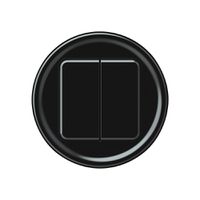 Frontset origin Schutzabdeckung für KNX-Taster 2× schwarz