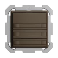 UP-KNX-Taster RGB EDUE, 250mW, o.LED, m.Papiereinlage, 6×Taste, 1×Tastenb., cof