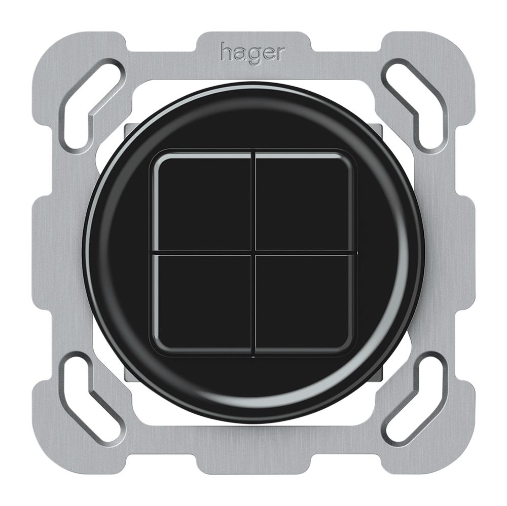 UP-Taster KNX origin 4×Tasten schwarz