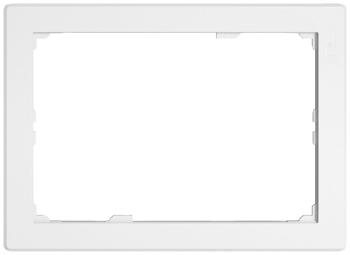Frontplatte EDIZIO.liv SNAPFIX® für KNX-Panel 7" 120×180 mm ws
