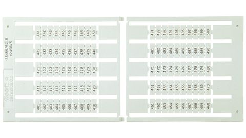 Targhette di denominazione, 6×9 mm