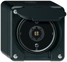 AP-Schlüsselschalter robusto Ausschalter 3×1-polig 16A 250V 86×86mm schwarz