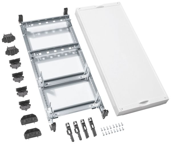 Kit modulaire Hager Univers N 2 rails DIN 150×250×600mm 110mm