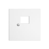 Frontplatte 1×RJ45 EDIZIOdue weiss R&M swissline