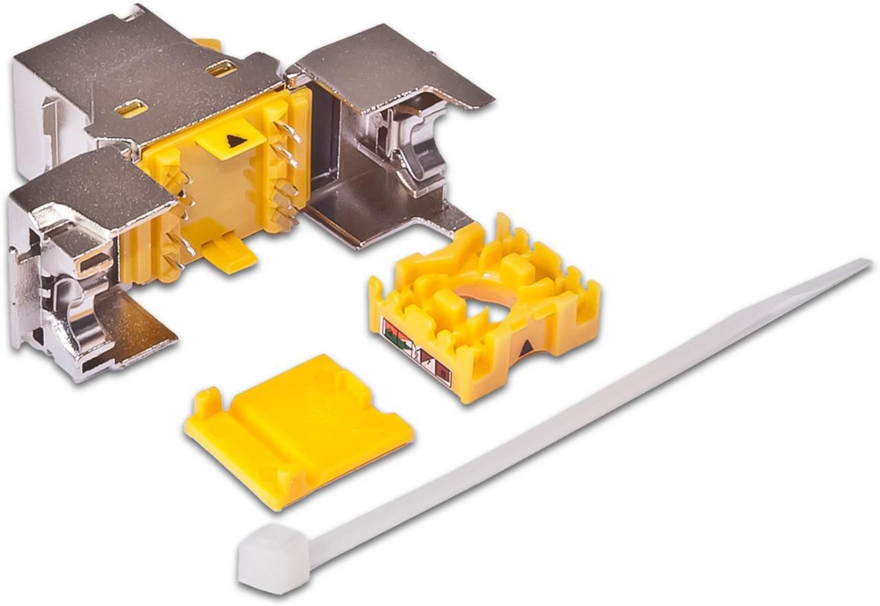 Wirewin Keystone Mod. C6A STP, 48er-Pack (ISO/IEC), 10 Gbps, geschirmt