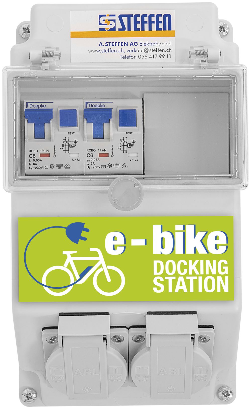 Ladestation Steffen für E-Bike und E-Scooter 2×T13 230V 1380W IP44