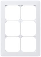 UP-Abdeckrahmen kallysto.trend 3×2 weiss 154×214mm