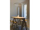 LED-Pendelleuchte SLV ONE CUBE 54W 4000lm 930 DALI direkt Ø805 weiss