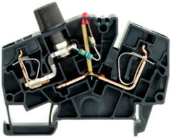 Morsetto fusible Weidmüller ZSI 6-2 2X2.5/G20/LD4 connessione a molla TS35 nero