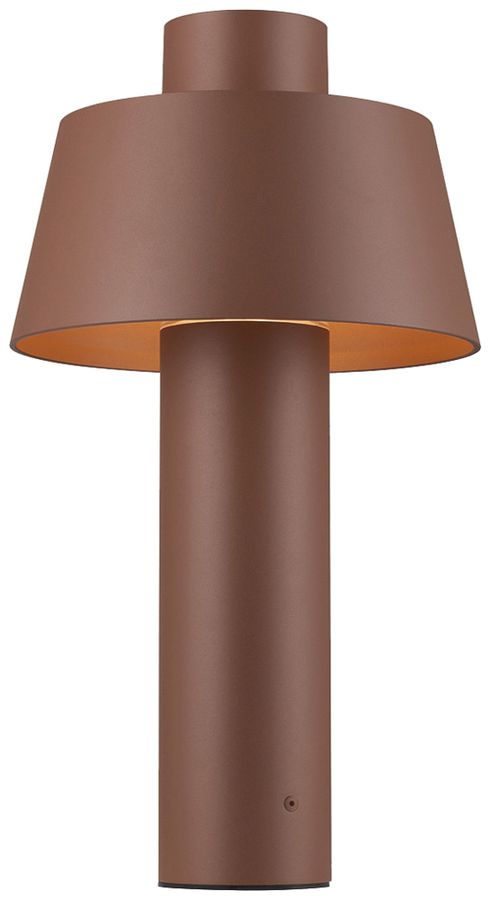 Borne lumineuse SLV PHOTONI 45 E27 1×0…13W IP55 plaque de base 250×450mm rouille