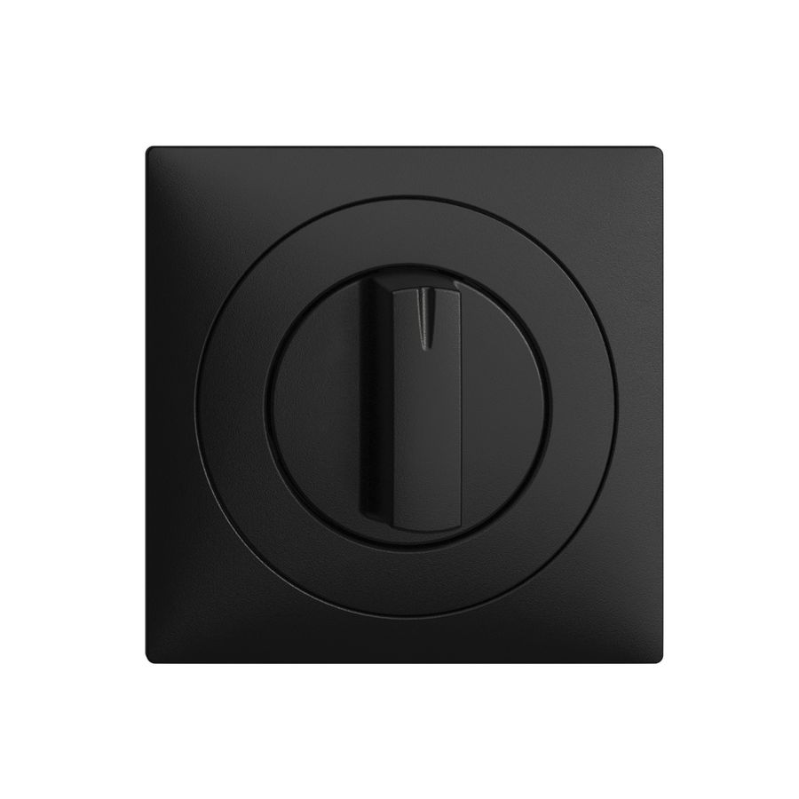 Frontset EDIZIOdue schwarz, 60×60mm für Drehschalter