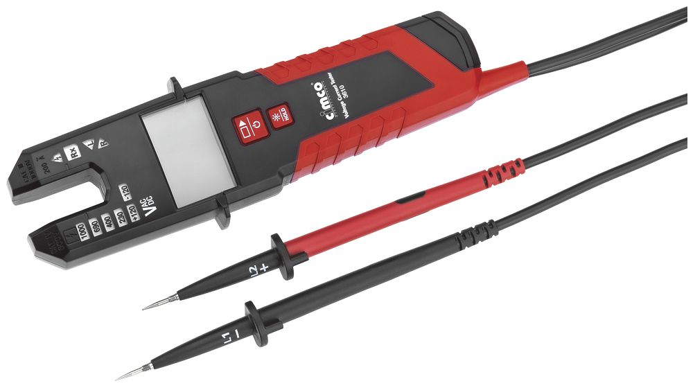 Testeur de tension CIMCO TrueRMS 0.1…200A 1…1500V IP64