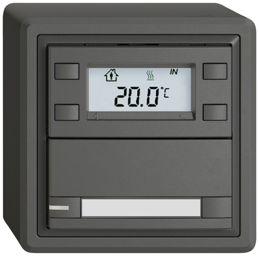 AP-RTH-Taster EDIZIO.liv SNAPFIX® m.RGB-LED Pap.1×Taste 2-Tbed.dgu