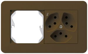 UP-Kombination kallysto.trend Gr.I-I horizontal leer+3×Typ 13S braun