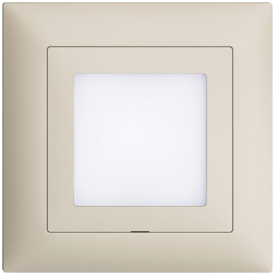 Kit frontal ENC EDIZIOdue crema 88×88mm pour luminaire LED