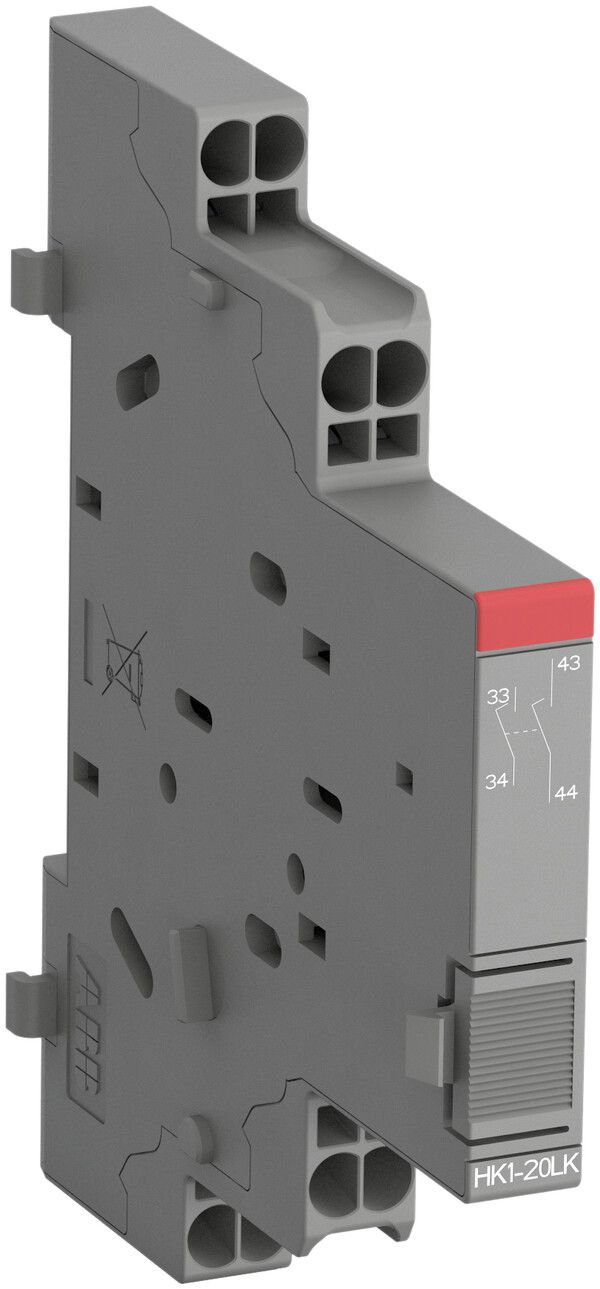 Contatto ausiliare ABB HK1-20LK, 2Ch 4A AC-15, preminente laterale Push-In