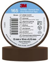 Ruban isolant 3M Temflex 165 15mm×10m×0.15mm brun VDE 600V 0…90°C