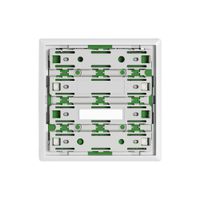 Plaque frontale EDIZIO.liv SNAPFIX® pour poussoirs UNI 3911-2 avec LED bc