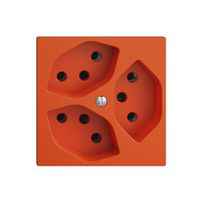 UP-Steckdose EDIZIOdue 3×T13 orange
