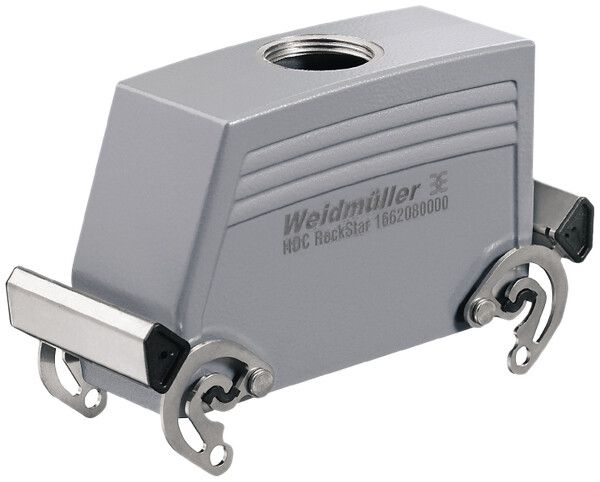 Steckergehäuse Weidmüller HDC 64D Querbügel Oberteil hoch Gr.8 1×PG21 oben