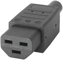 Gerätesteckdose Typ IEC320-C21 16A/250V 155°C schwarz