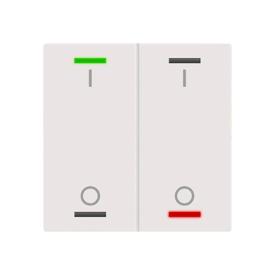 Pulsante KNX RGBW INS MDT BE-TAL600211.B1 2t/4a bianco op. "I/O"